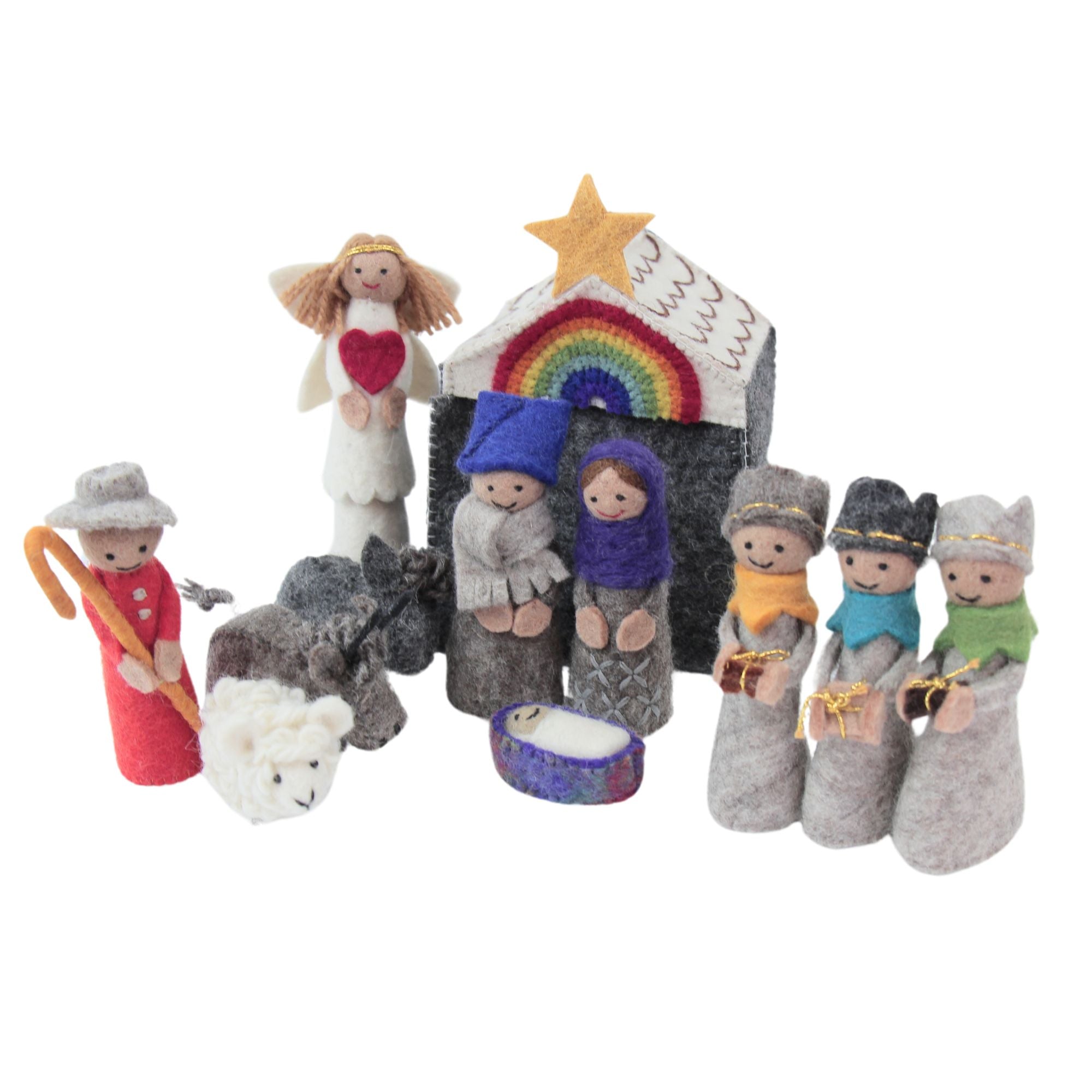 PREORDER Rainbow Nativity Set
