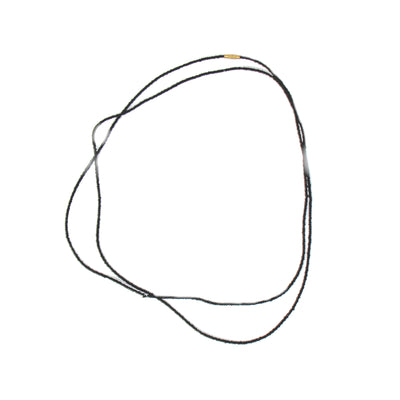 Long Single Strand Maasai Bead Necklace, Black