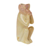 Soapstone Monkey See, Do, Hear Candlestick Holder Statues