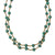 Haiti Clay Bead Long Necklace, Green
