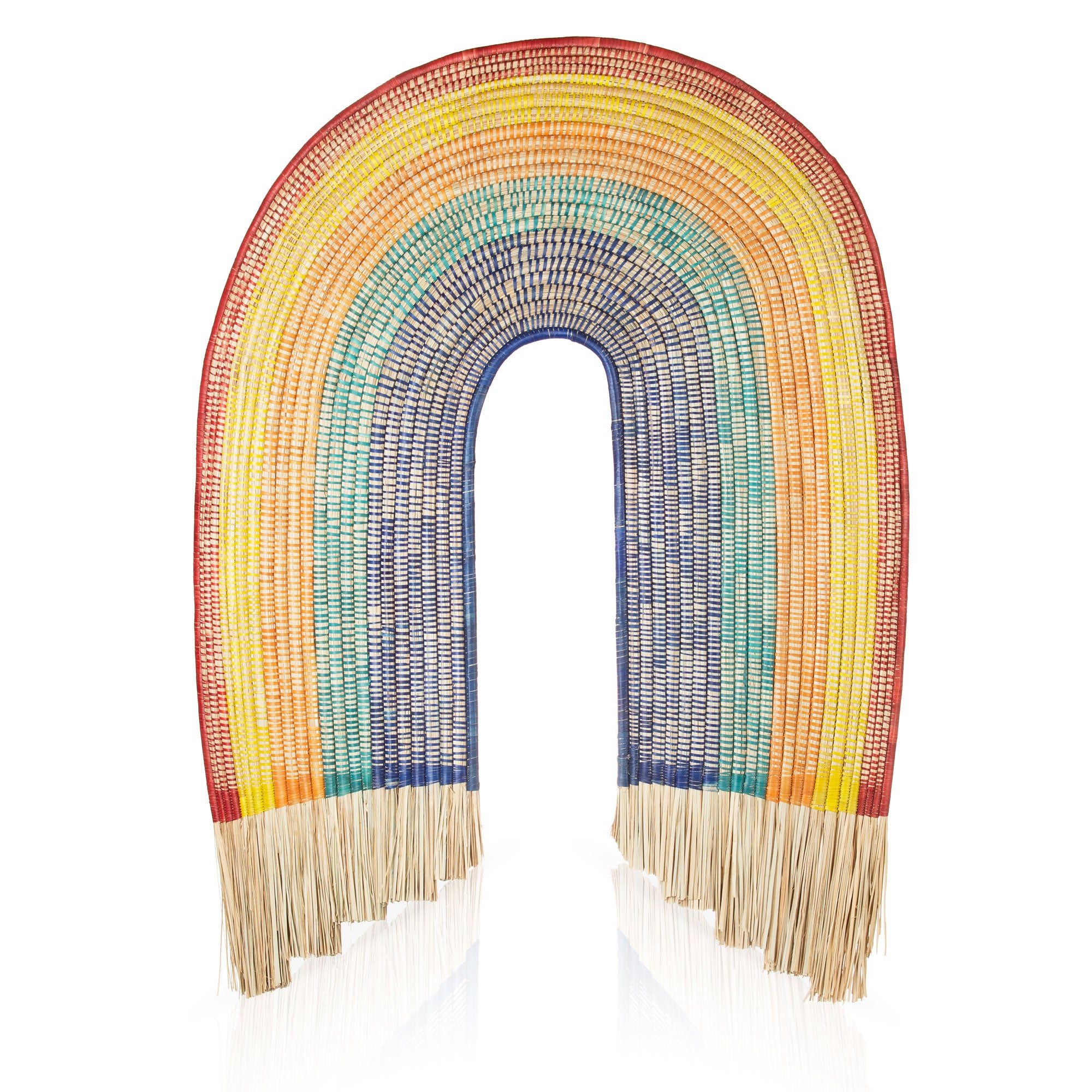 Large Rainbow Palm Wall Sculpture