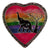 Soapstone Heart Trinket Bowl - Medium - Rainbow African Elephant Acacia Tree