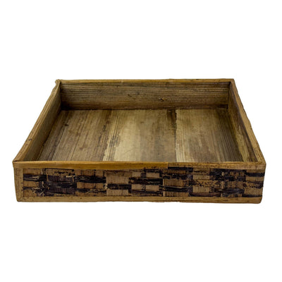 Square Banana Fiber Tray - 10 inch