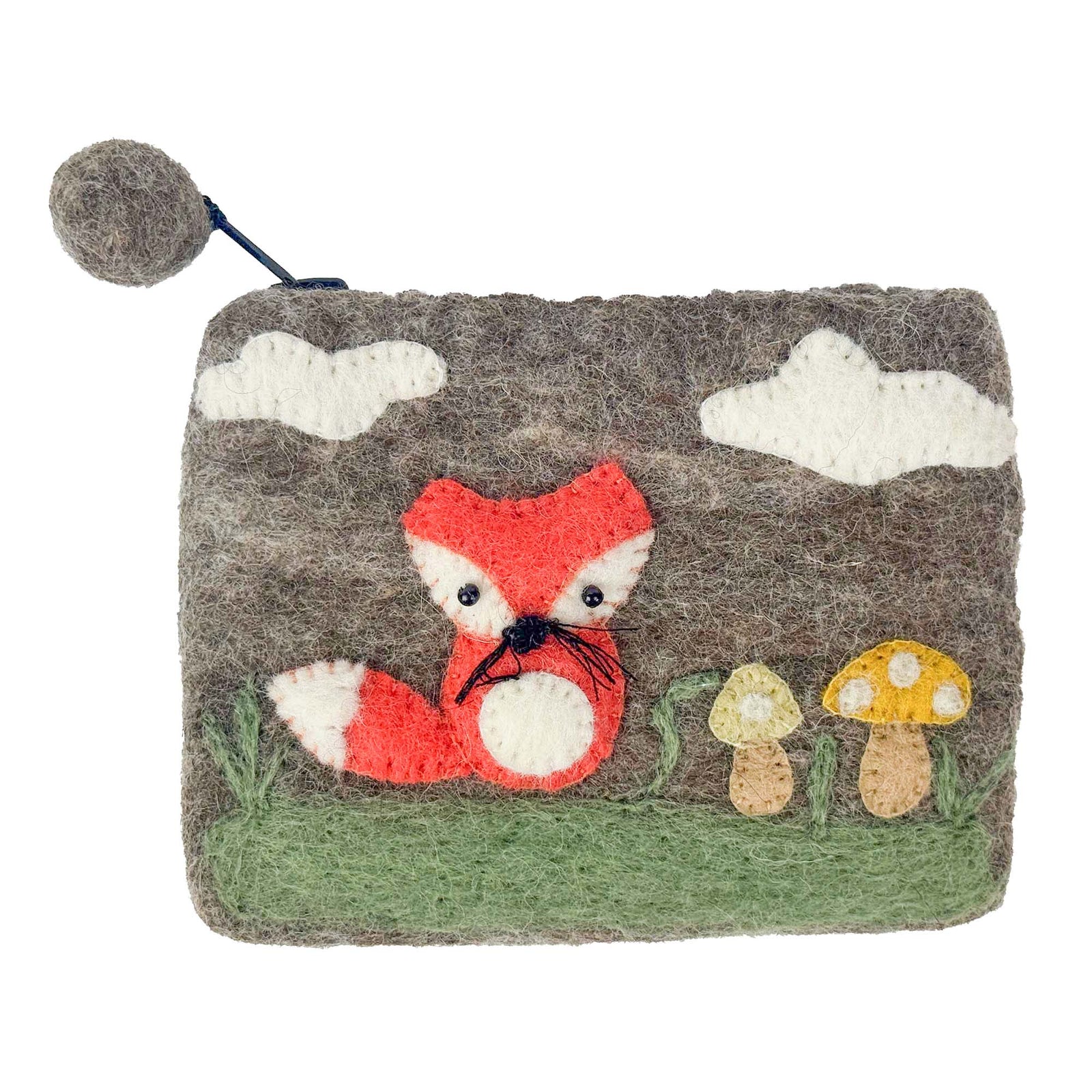 Fox Felt Coin Purse