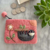 Sloth Felt Coin Purse