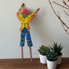 Painted Moko Jumbies- On Stilts, 12 inch