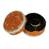 Handpainted Kashmiri Box, Orange Flowers