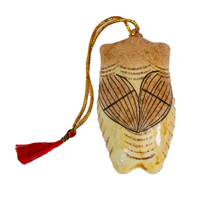 Handpainted Kashmiri Owl Ornament