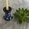 Handpainted Wood Kashmir Candle Stick Holder