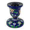 Handpainted Wood Kashmir Candle Stick Holder