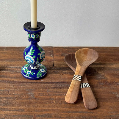 Handpainted Kashmir Tall Candle Stick Holder