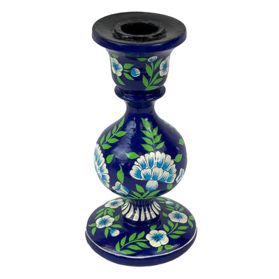 Handpainted Kashmir Tall Candle Stick Holder