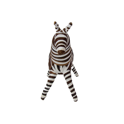 Baby Banana Fiber Zebra Safari Animal Sculpture