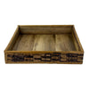 Square Banana Fiber Tray - 10 inch