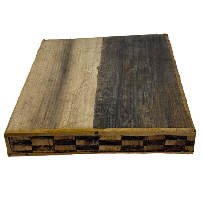Square Banana Fiber Tray - 10 inch