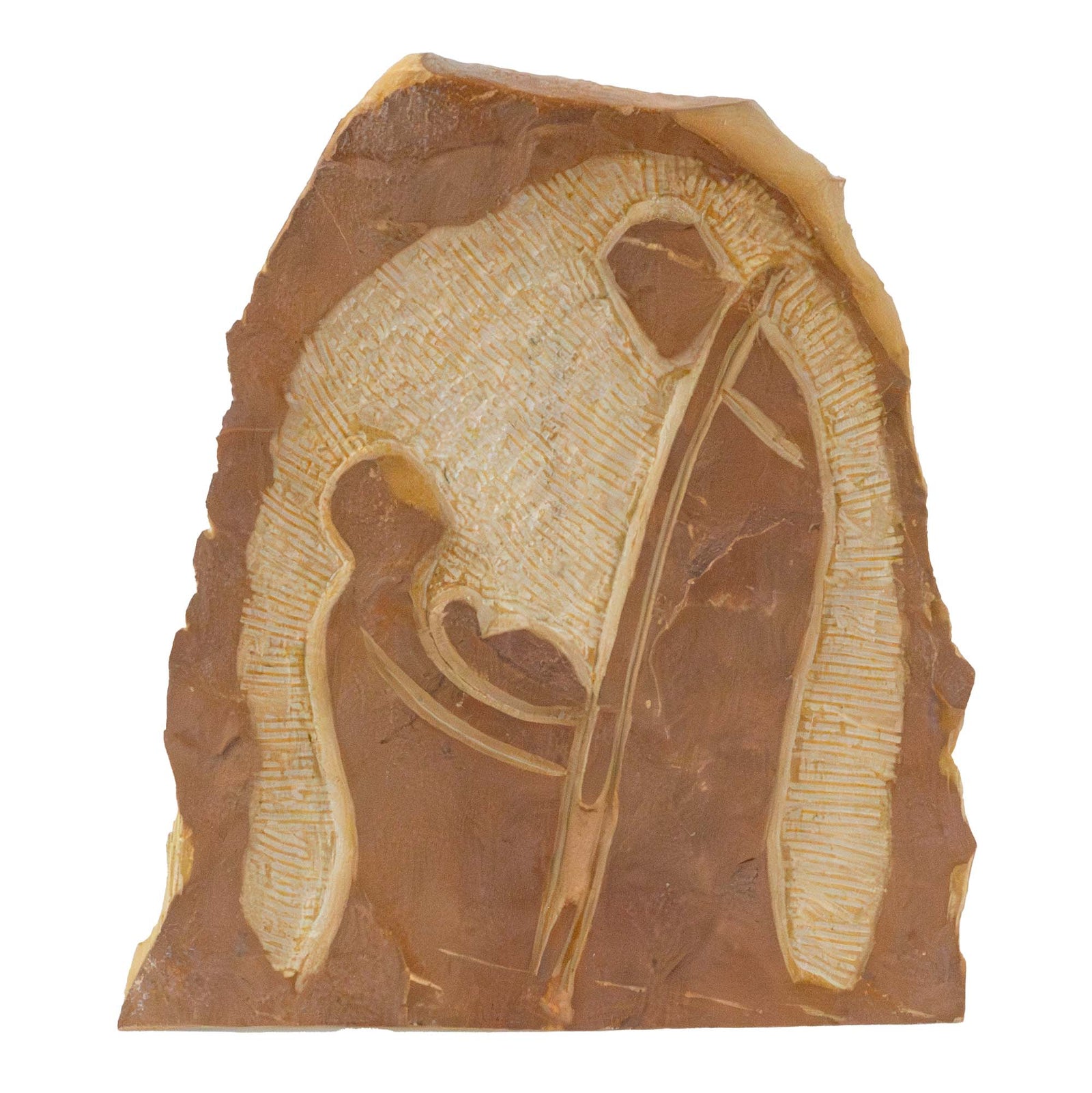 Rustic Unpolished Soapstone Kenya Holy Family Sculpture