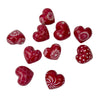 10-Pack - Red Soapstone Hearts (4cm)