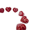 10-Pack - Red Soapstone Hearts (4cm)