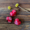 10-Pack - Red Soapstone Hearts (4cm)