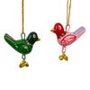 Handpainted Pink Birdie Ornament with Gungroos Bells, Set of 3