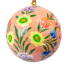 Handpainted Ornament Pink with Abundant Flowers, Set of 3