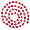 Pom Pom Felt Garland, Red/White