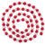 Pom Pom Felt Garland, Red/White