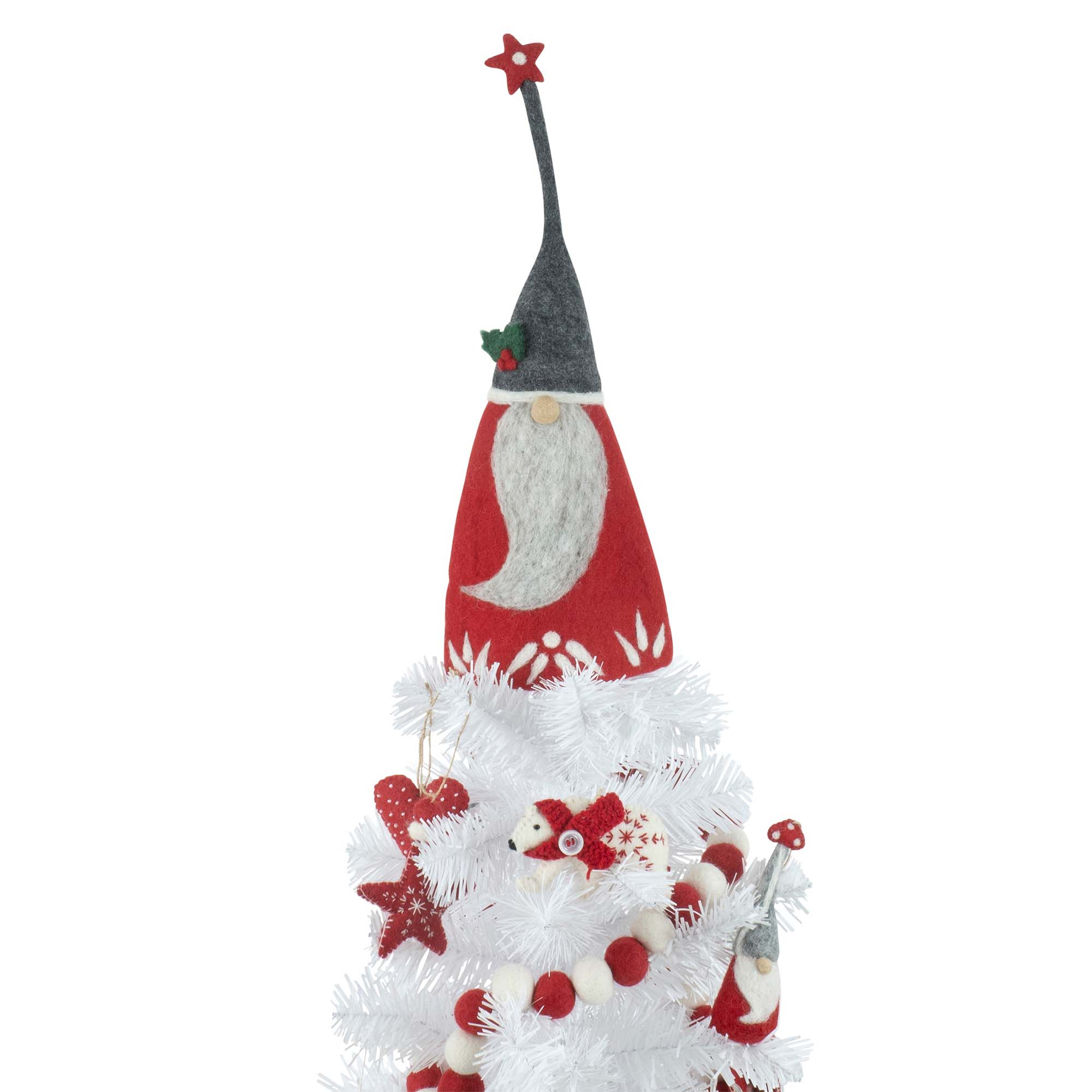 Christmas Tree Topper, Red Gnome