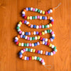 Pom Pom Felt Garland, Rainbow