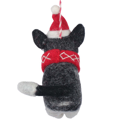Big Dog Husky Felt Ornament