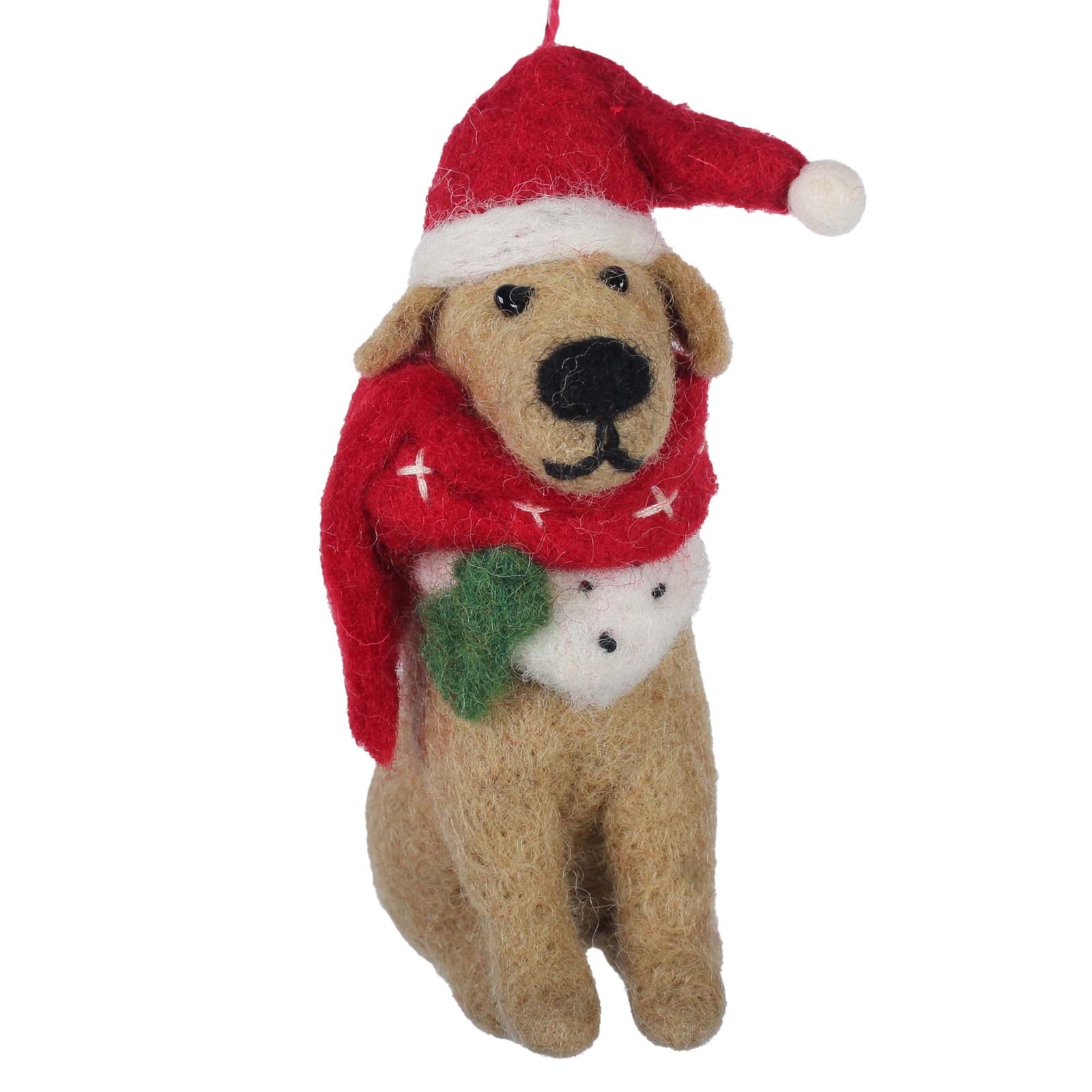 Big Dog Golden Lab Felt Ornament