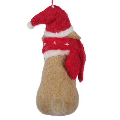 Big Dog Golden Lab Felt Ornament
