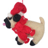 Big Dog Pug Felt Ornament
