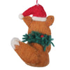 Fox and Wreath Felt Ornament
