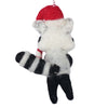 Racoon and Candy Cane Felt Ornament