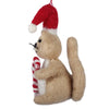 Squirrel and Candy Cane Felt Ornament