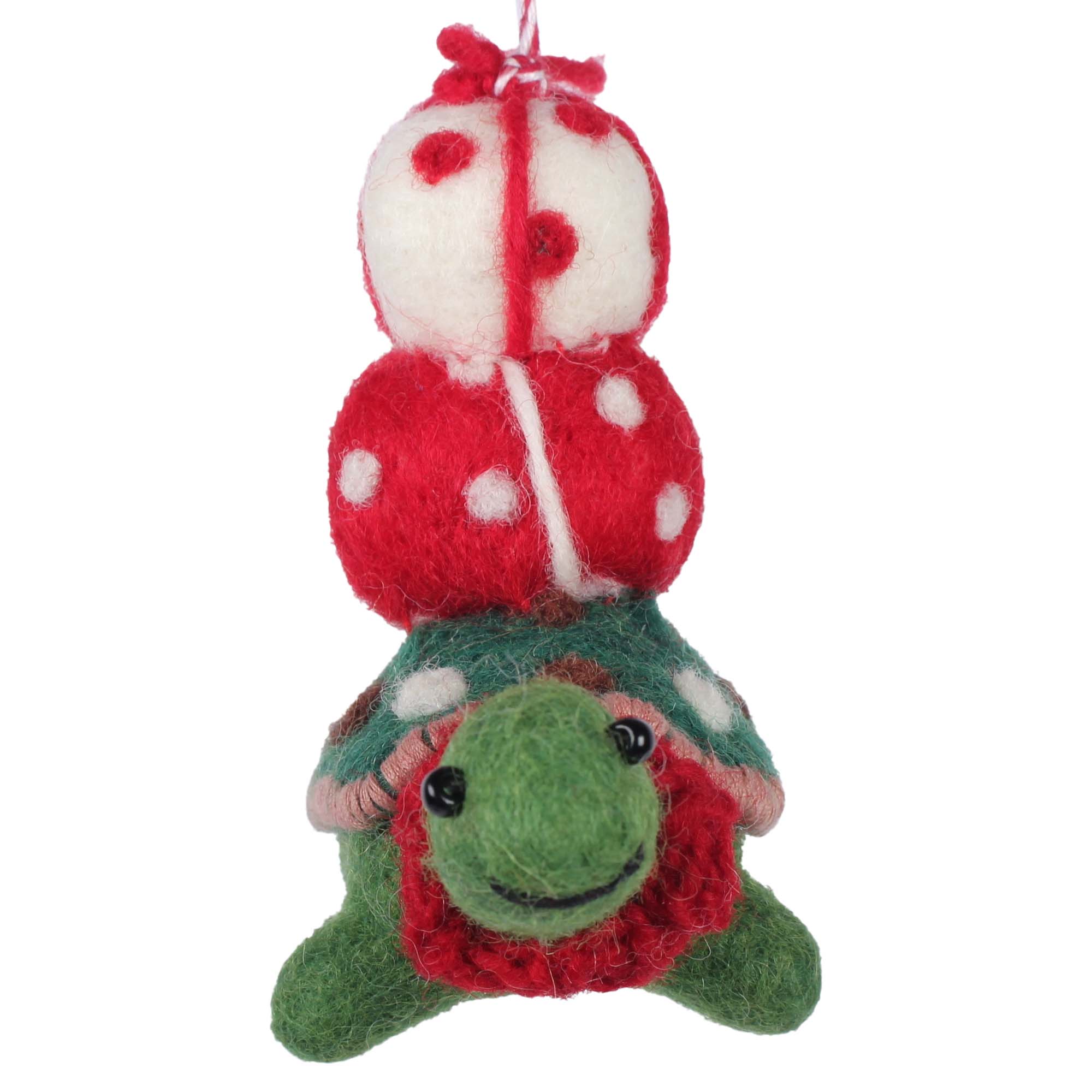Pressie Tortoise Felt Ornament