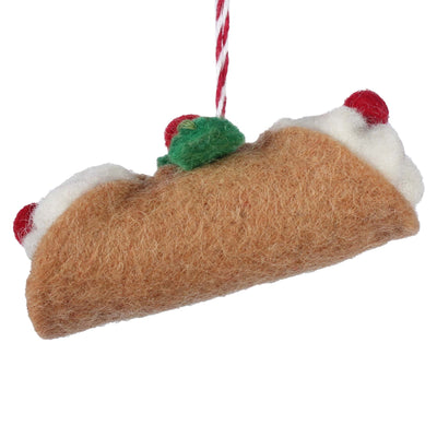 Cannoli Felt Ornament