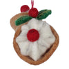 Cannoli Felt Ornament