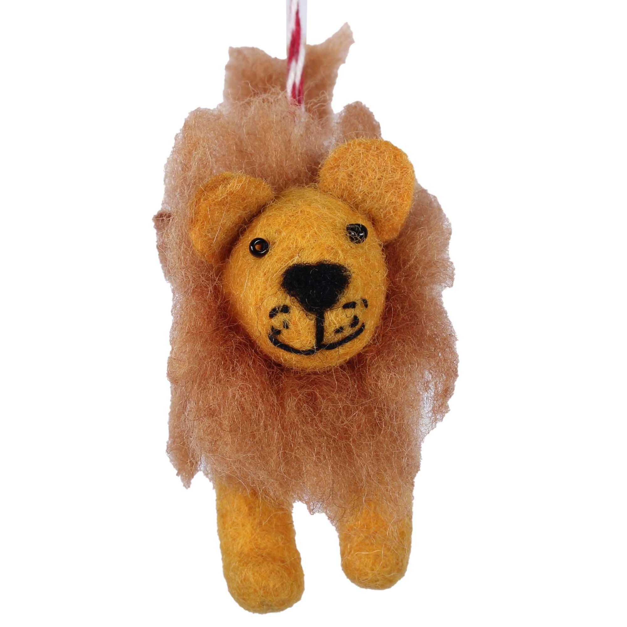 Lion Felt Ornament