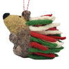 Christmas Hedgehog Felt Ornament