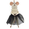 Red Carpet Queen Mouse Felt Ornament