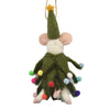 Christmas Spirit Mouse Felt Ornament