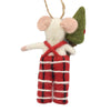 Tommy Tartan Mouse Felt Ornament