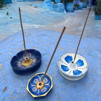 Incense Burner - White Lotus