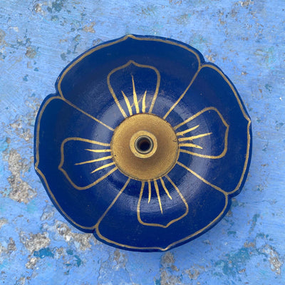 Incense Burner - Sapphire Lotus