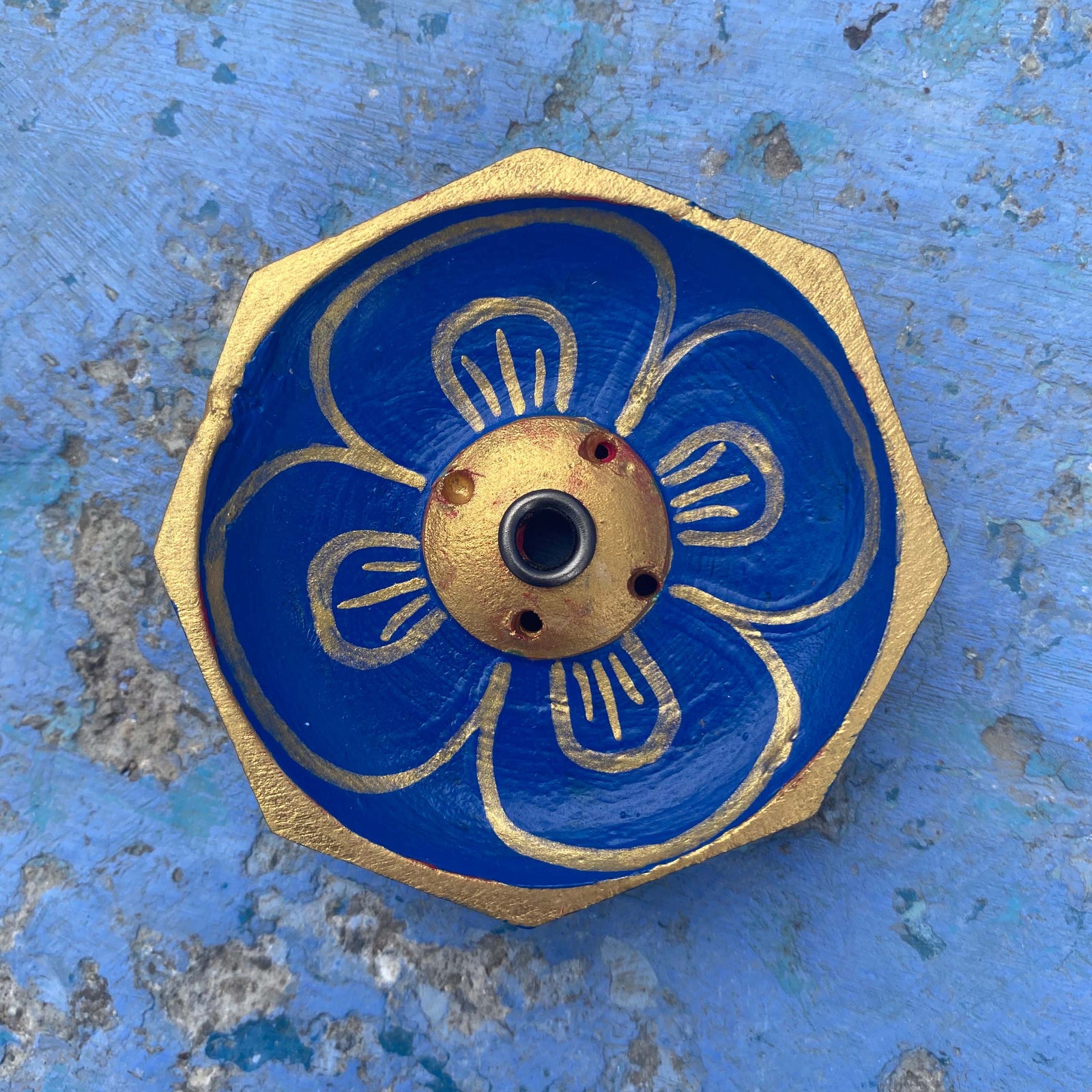 Incense Burner - Azure Octagon