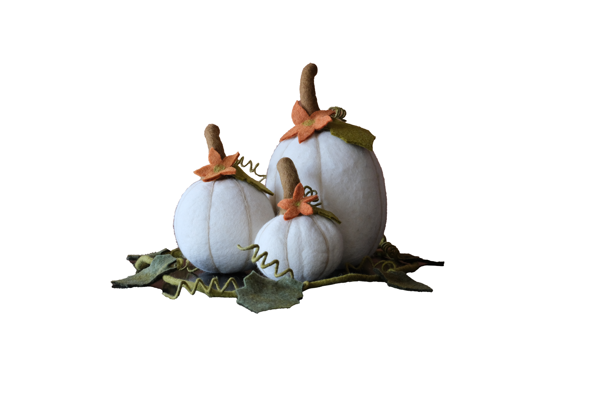 CLOSEOUT - Handmade Small Ghost Pumpkin