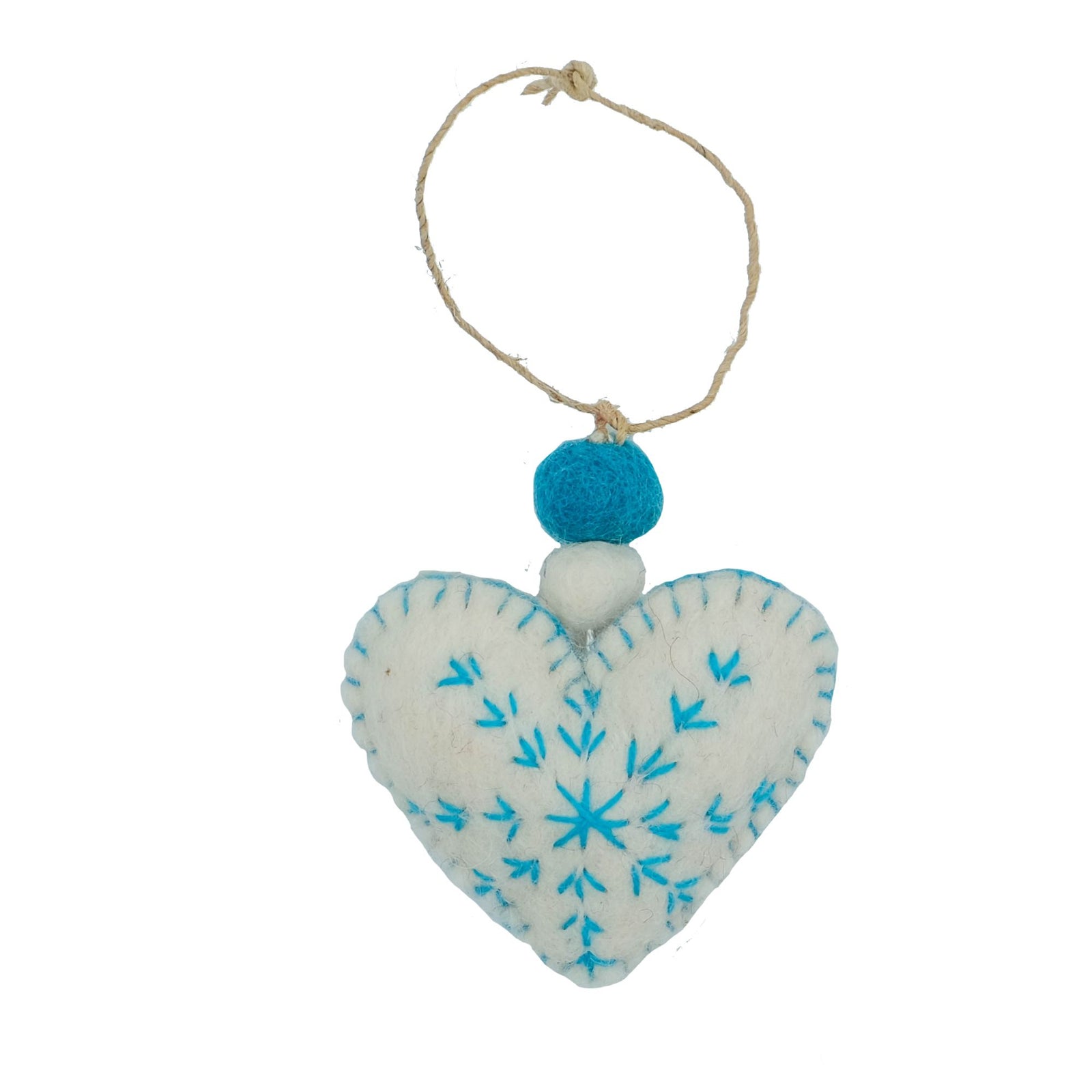 CLOSEOUT - Heart Felt Ornament, White