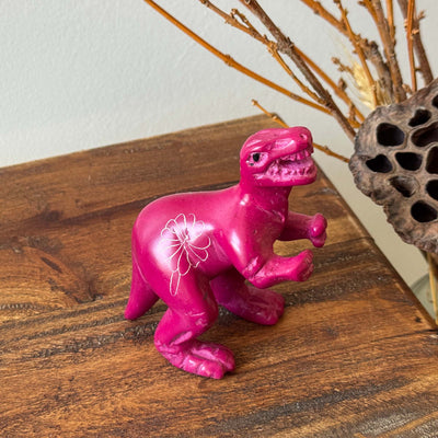 Soapstone Tyrannosaurus Dinosaur - Sold as Assorted Colors